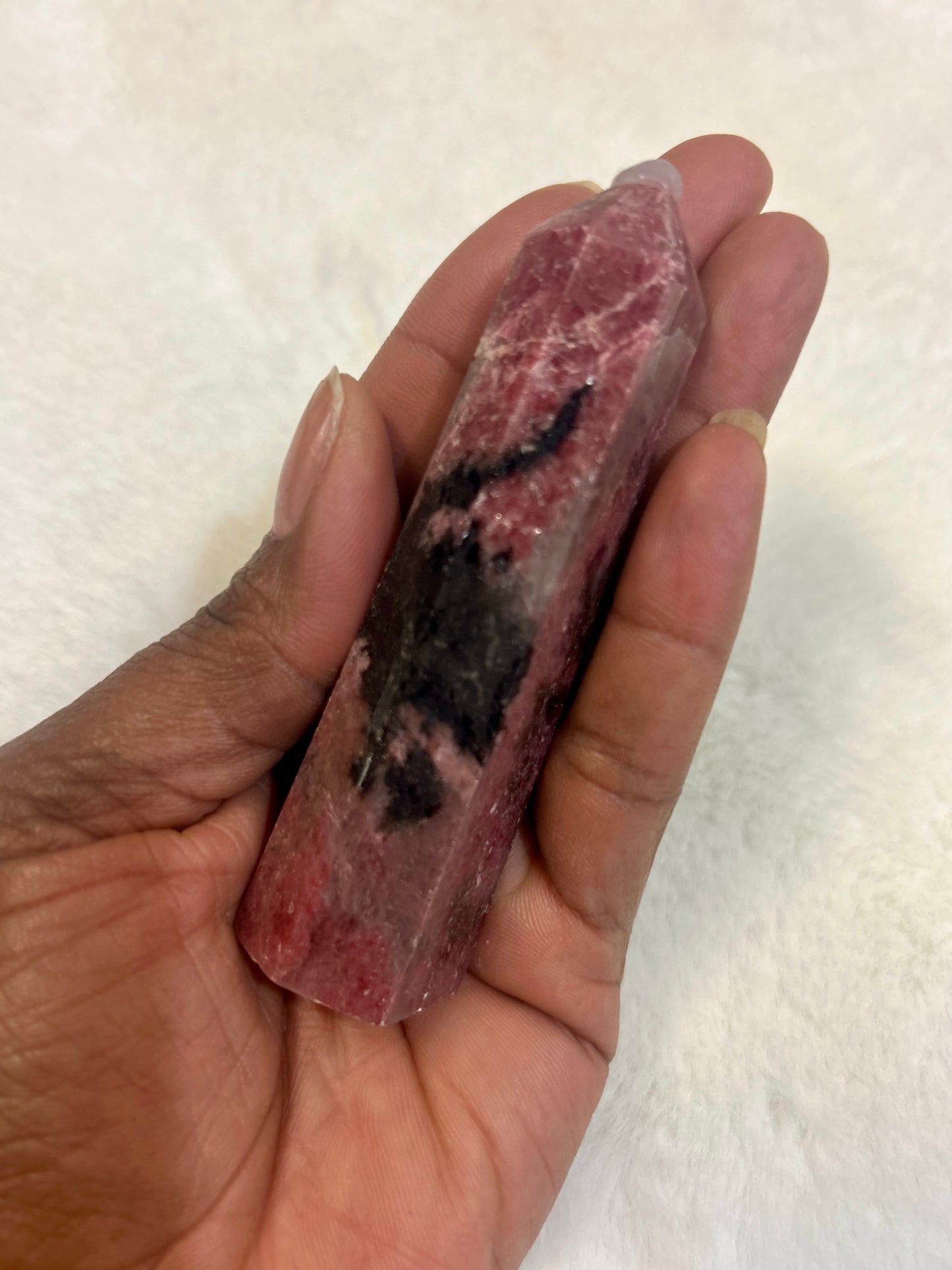 Red Rhodonite “Trauma Healer“ Crystal Tower - rapturoushouse